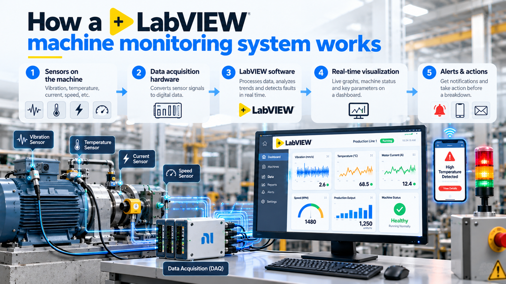 LabVIEW machine monitoring system